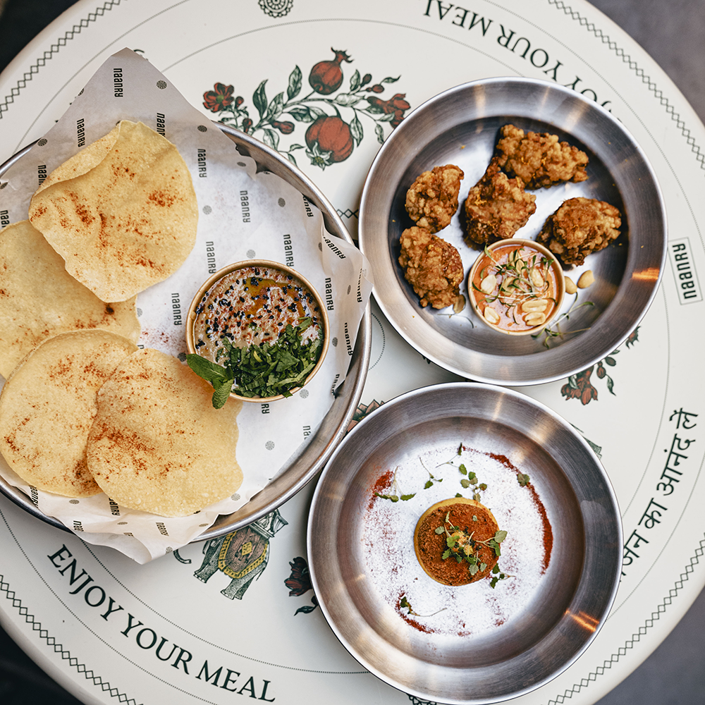 Naanry Indian Food Bortier Gallery Top view