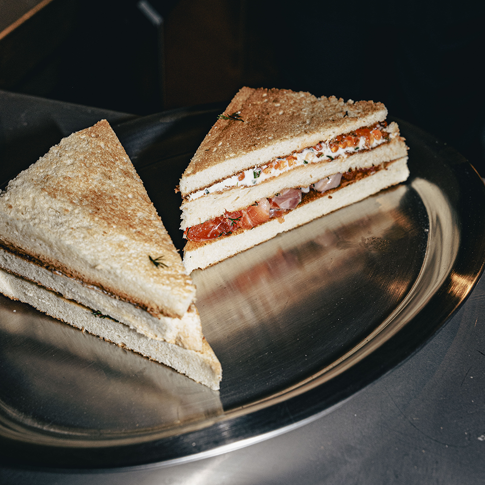 Polpo Cesar Lewandowski Seafood Sandwich close up view