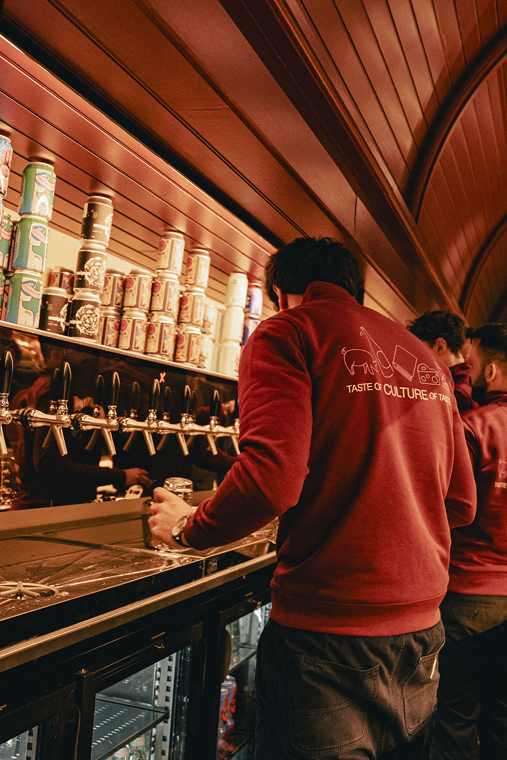 Bortier local belgian beers taproom bar view