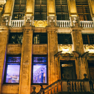 Maison Grand Place Front view Evening lights