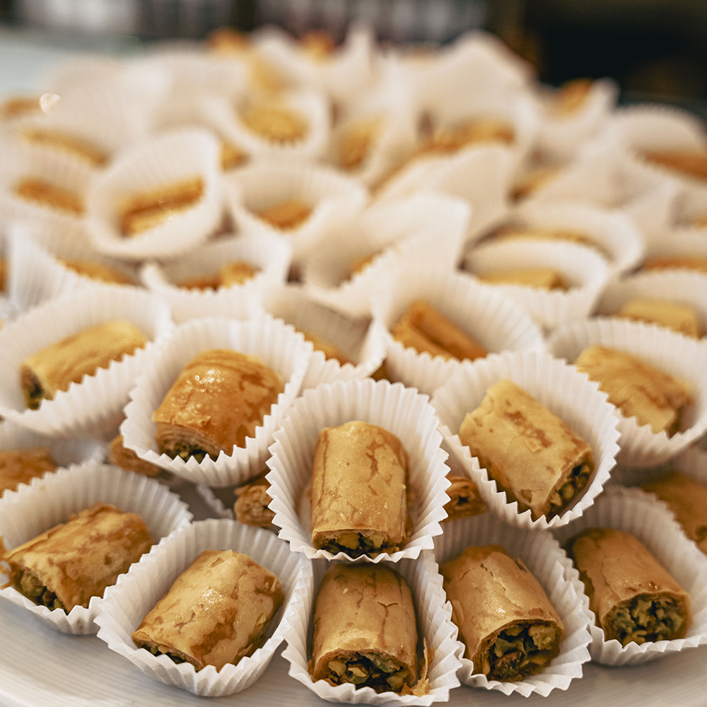 Mezzeway Middle East Cuisine Bortier Gallery baclavas