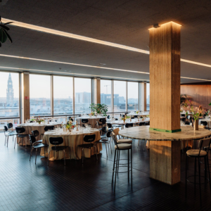 Restaurant Albert brussels elegant table stunning city view
