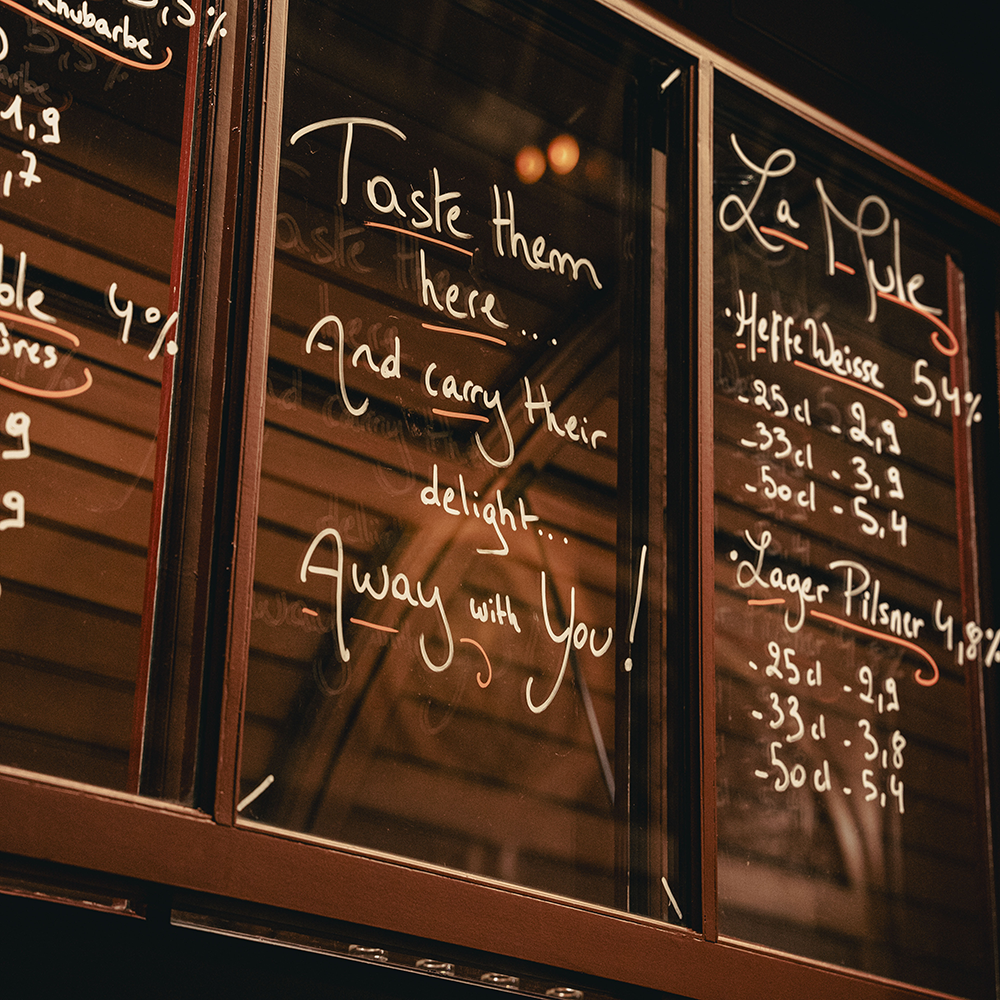 Taproom belgian craftsman beers Brussels Bortier Gallery prices